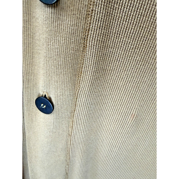 90's Vintage BLUE FISH Neutral Khaki Hooded Thermal Cotton Jacket OS #5-0174 USA - Picture 7 of 16